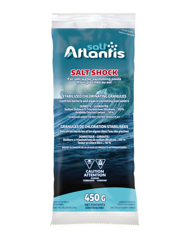 Atlantis SALT SHOCK 450g - Traitement Choc pour Piscine au Sel