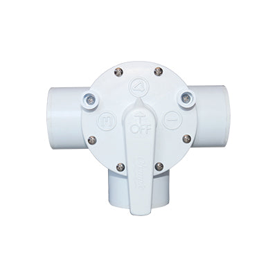 OLYMPIC VALVE 3 VOIES BLANCHE VISSE 1-1/2'' - AFT100T - Piscines Geyser