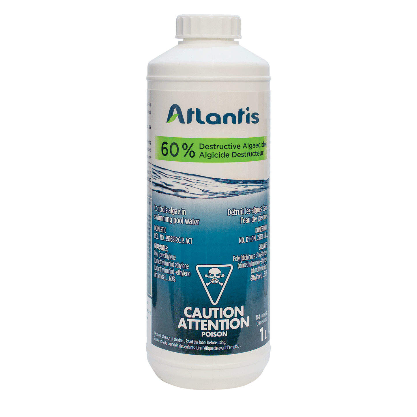ATLANTIS ALGICIDE DESTRUCTEUR 60% 1 L - Piscines Geyser