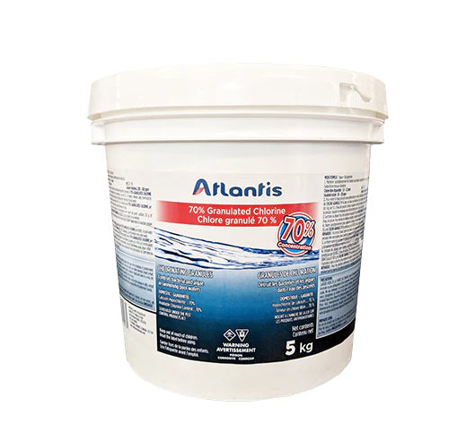 ATLANTIS CHLORE GRANULE 70% 5KG - Piscines Geyser