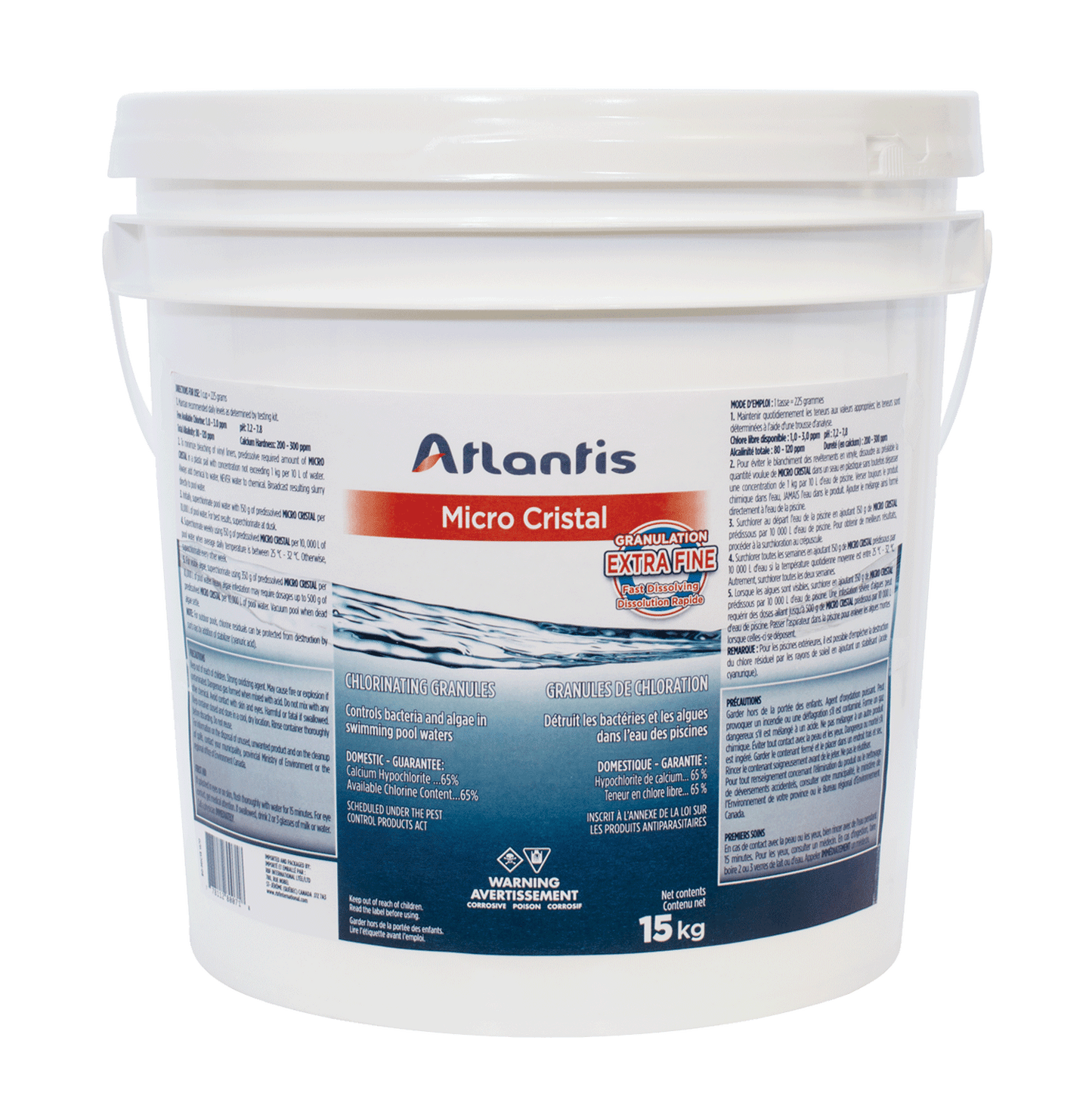 ATLANTIS MICRO CRISTAL 15 KG - Piscines Geyser