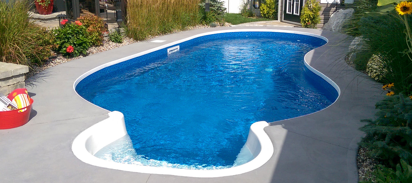 Blue Pebble Inground Pool Liner