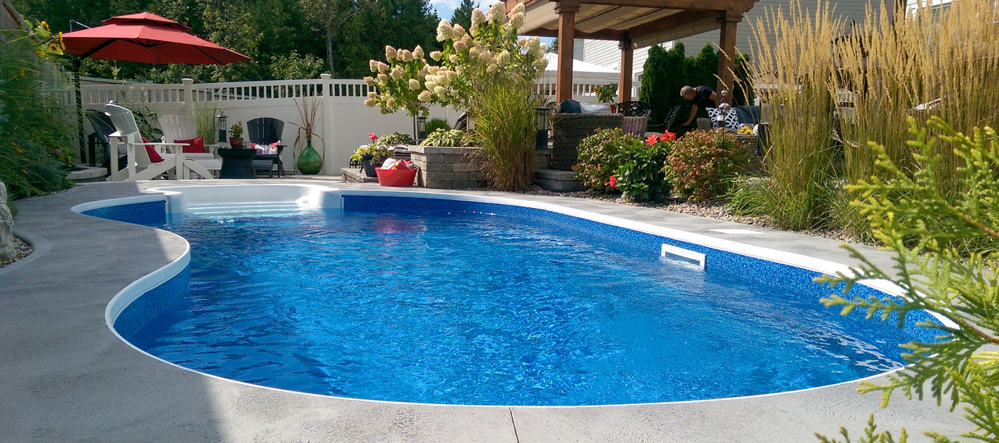 Blue Pebble Inground Pool Liner