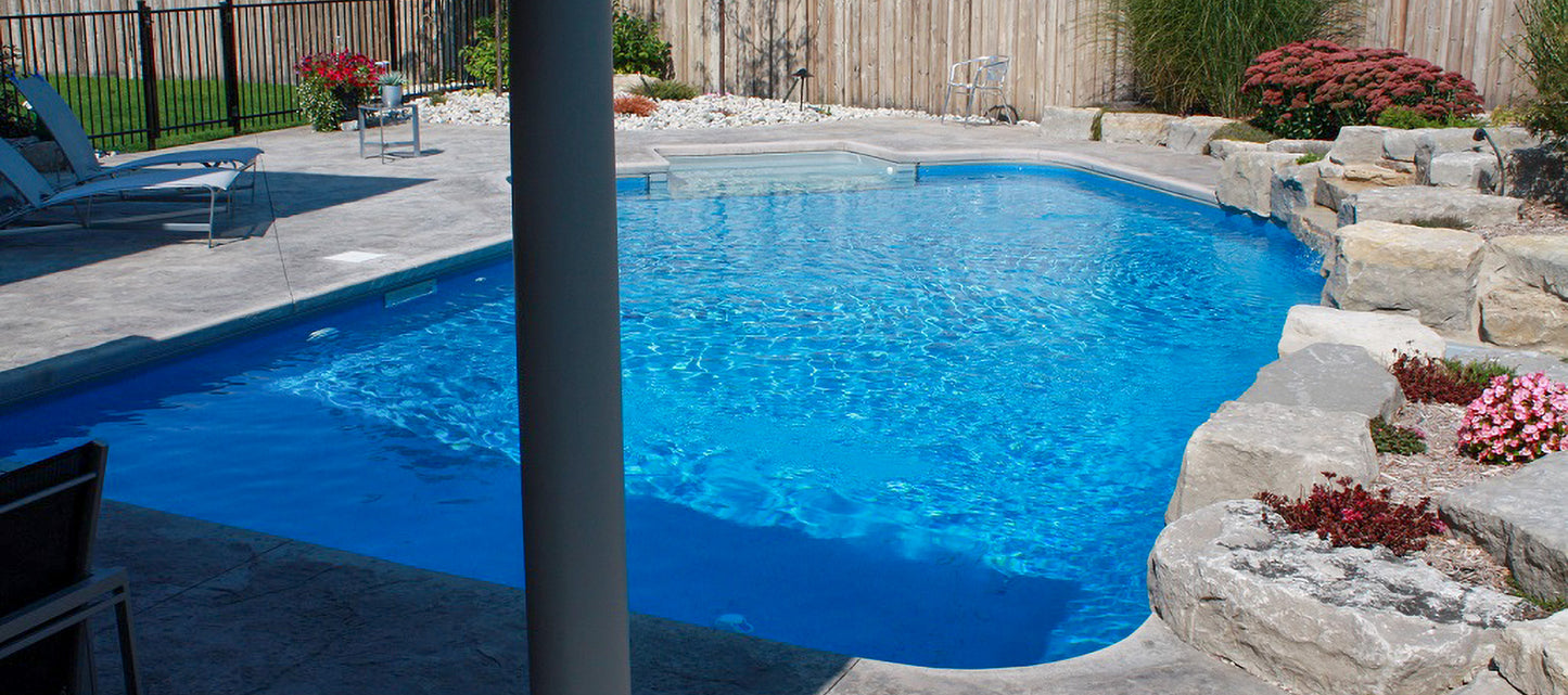 Blue Pebble Inground Pool Liner