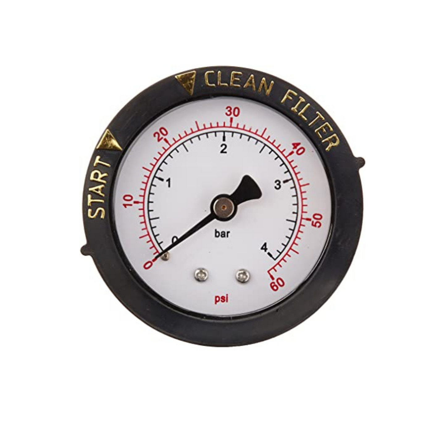 PENTAIR MANOMETRE DE PRESSION A MONTAGE ARRIERE 0-60 PSI AVEC INDICATEUR - 190059