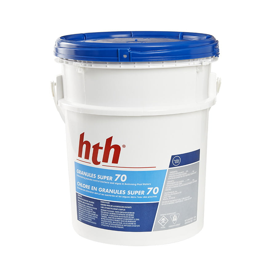 HTH CHLORE GRANULE 70% 16 KG - Piscines Geyser