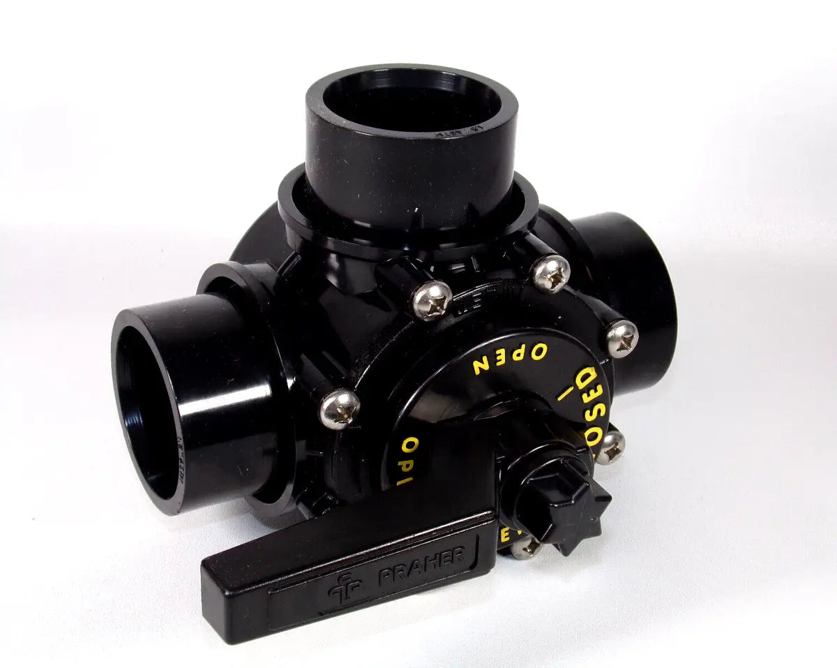 PRAHER VANNE DE DERIVATION 3 VOIES 1 1/2" - 2" - OV3-1500 - Piscines Geyser