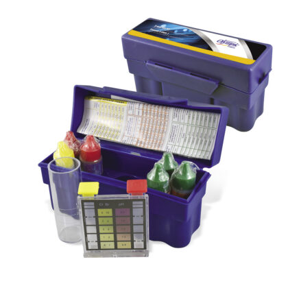 Trousse d’Analyse 5 en 1 – Chlore, Brome, pH, Alcalinité, Acide Cyanurique PTK05-NA-BU