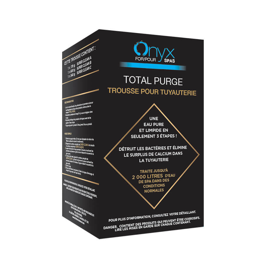 Onyx – Trousse purge pour Tuyauterie de Spa