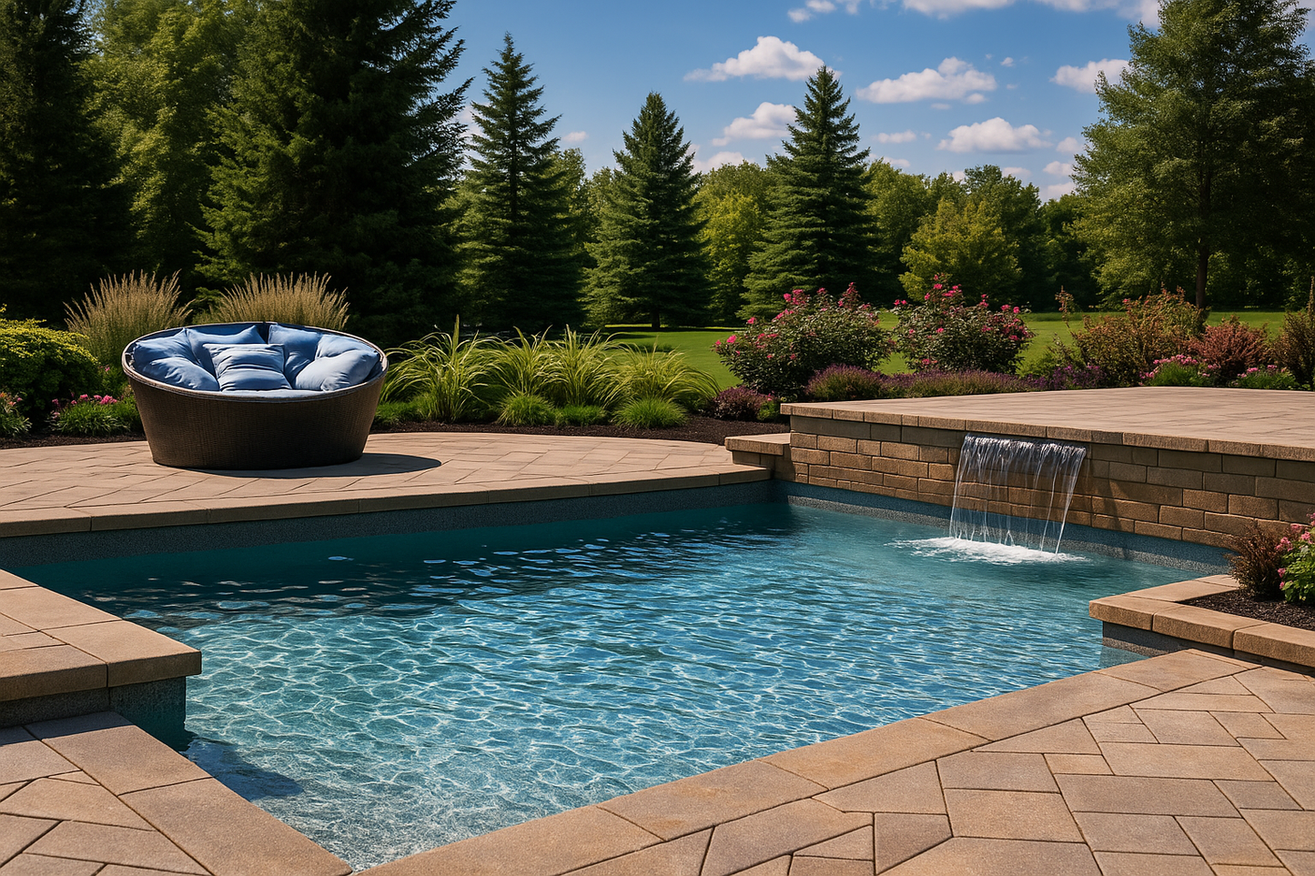Ocean Night inground pool liner