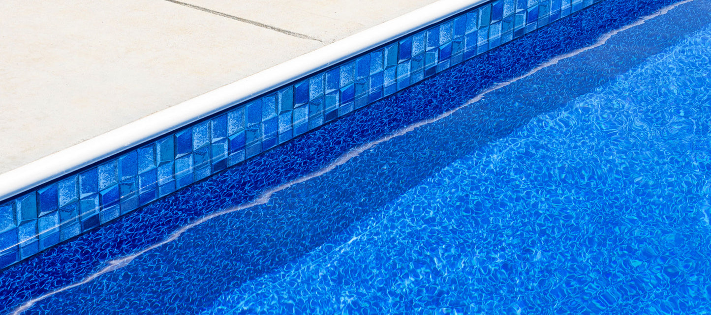 Toile de piscine creusé Rocking blue