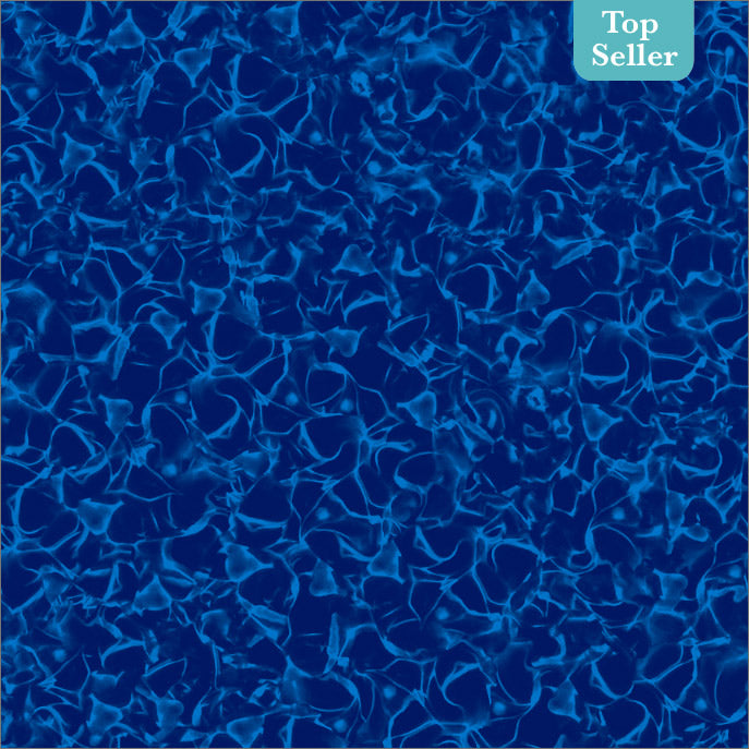 Toile de piscine creusé electric blue