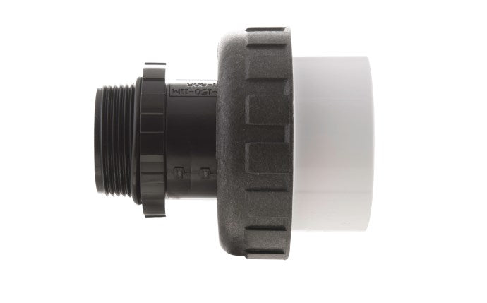 PRAHER High Temperature Unscrewable Union with O-Ring (Screwed Male X Glued Female) - PVC Schedule 40 White