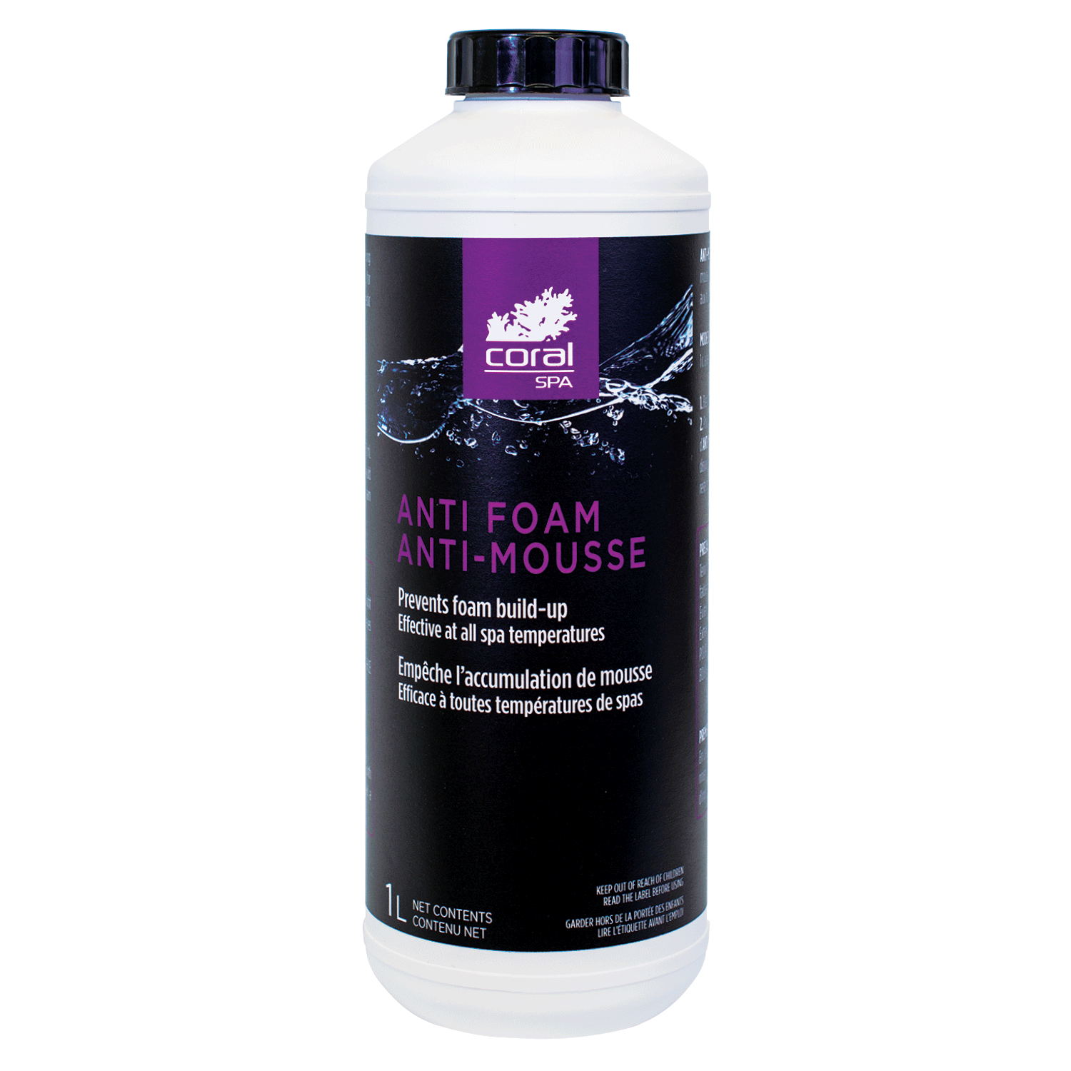 CORAL ANTI-MOUSSE  1 L - Piscines Geyser