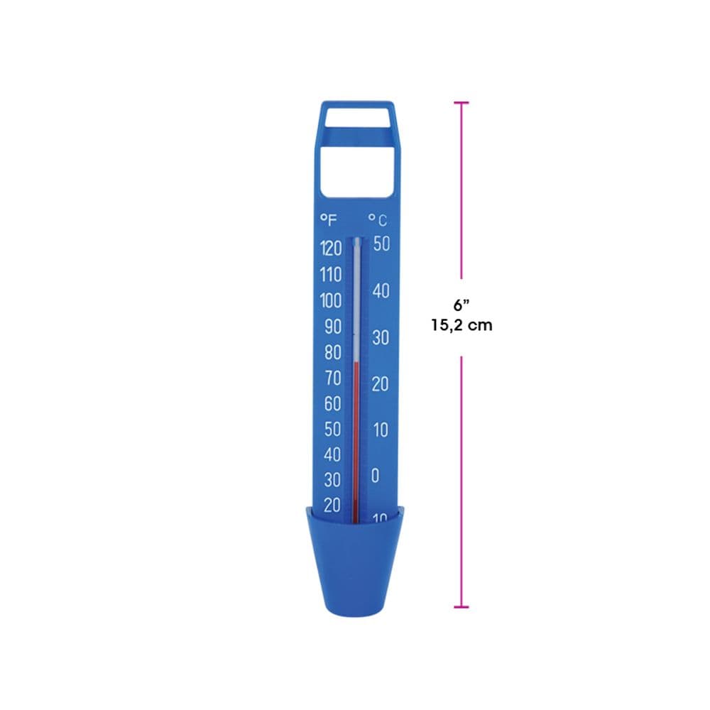 OLYMPIC THERMOMETRE ECONOMIQUE CLASSIQUE 6'' BLEU - ACM134 - Piscines Geyser