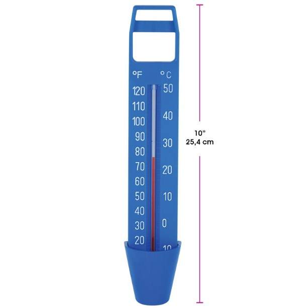 OLYMPIC THERMOMETRE ECONOMIQUE CLASSIQUE 10'' BLEU - ACM4 - Piscines Geyser