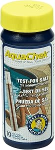 Aquacheck blanc bandelettes pour sel / chlorure de sodium - Piscines Geyser