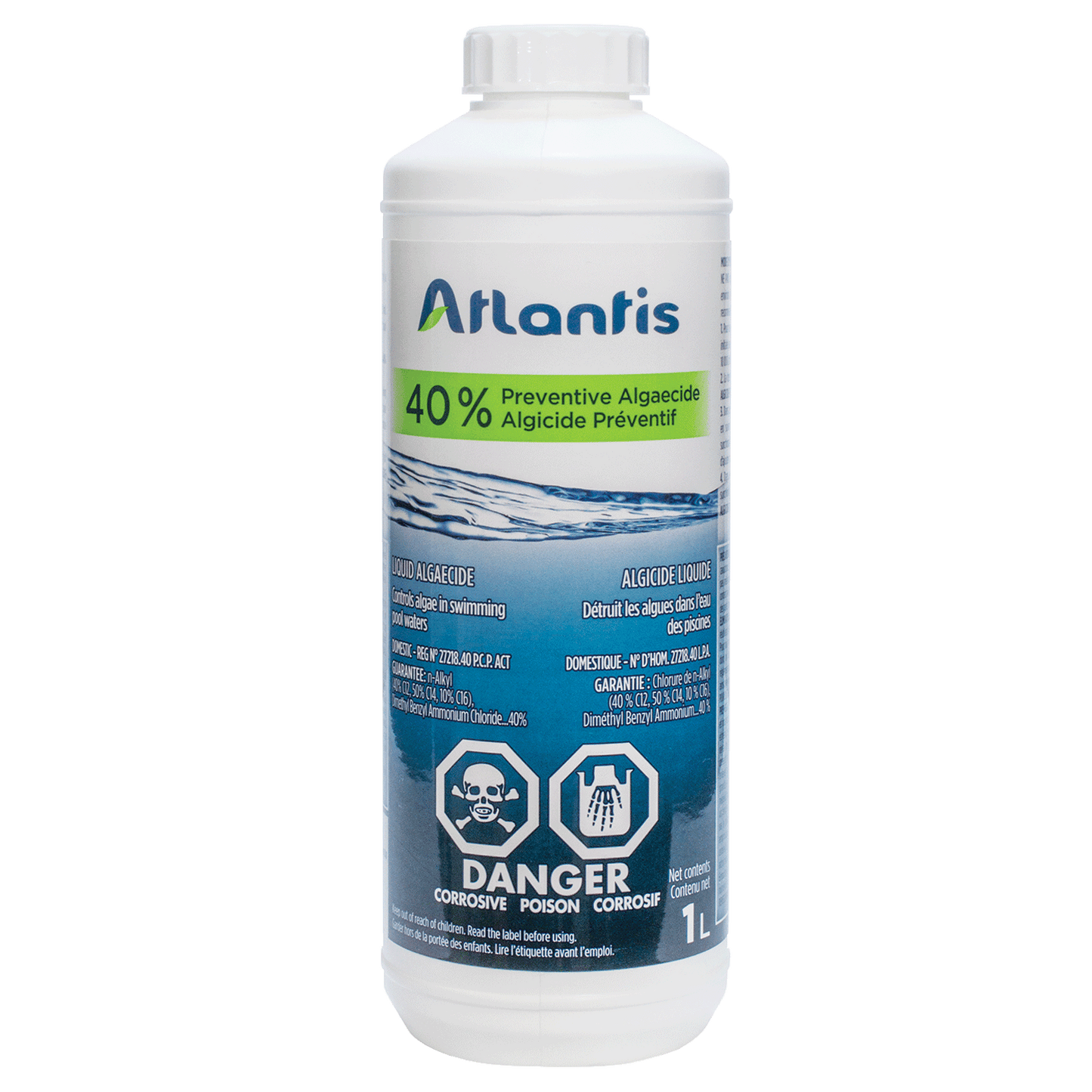 ATLANTIS ALGICIDE DESTRUCTEUR  40 %  1 L - Piscines Geyser