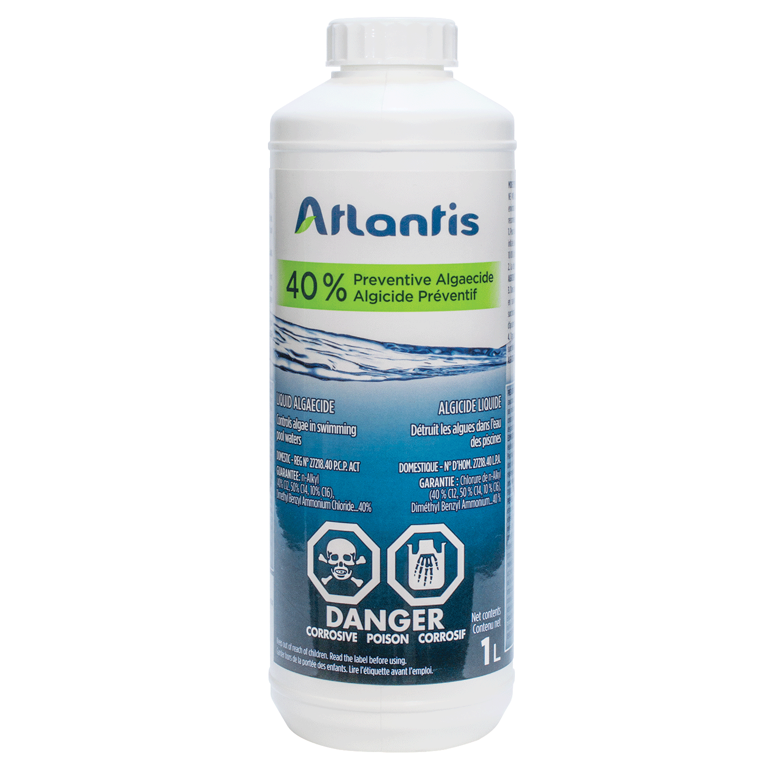 ATLANTIS ALGICIDE DESTRUCTEUR  40 %  1 L - Piscines Geyser