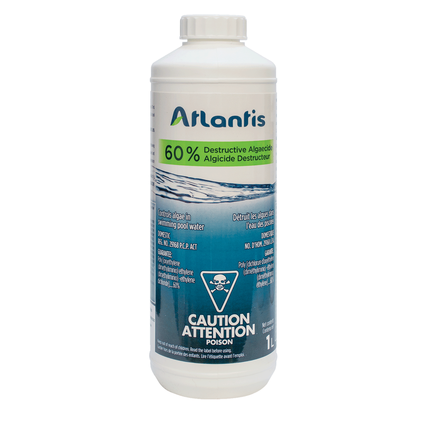 ATLANTIS ALGICIDE DESTRUCTEUR 60%  1 L - Piscines Geyser