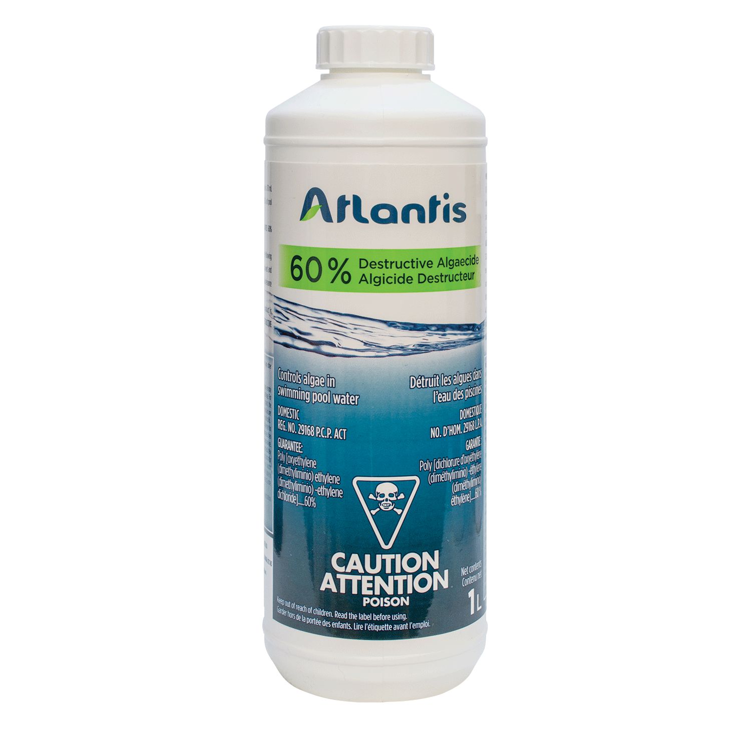 ATLANTIS ALGICIDE DESTRUCTEUR 60%  1 L - Piscines Geyser