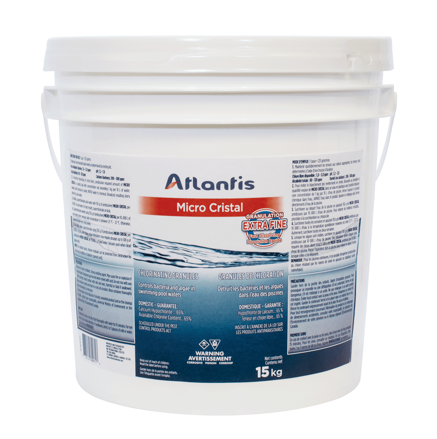 ATLANTIS MICRO CRISTAL  15 KG - Piscines Geyser