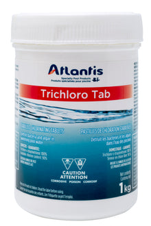 ATLANTIS TRICHLORO TAB 1 KG - Piscines Geyser