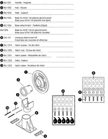 OLYMPIC BASE FIXATION POUR ROULEAU -  1006 - Piscines Geyser