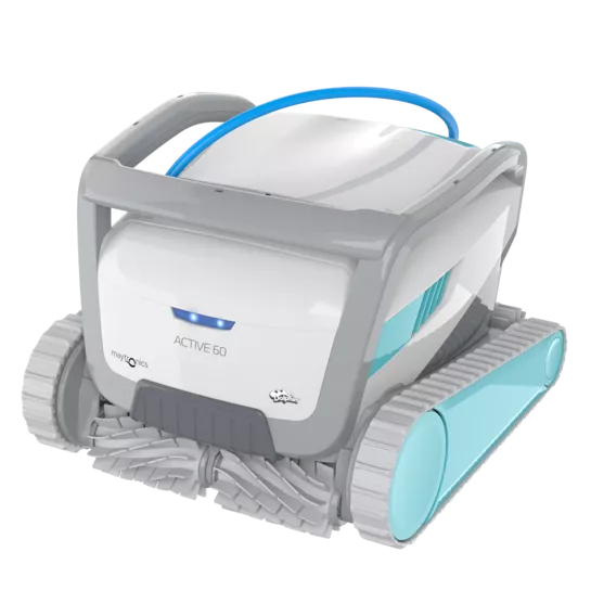 MAYTRONICS ROBOT NETTOYEUR DOLPHIN ACTIVE 60 AVEC CHARIOT , WI-FI ,ETC...( MUR, FOND ET LIGNE D'EAU )- 99996614-US - Piscines Geyser