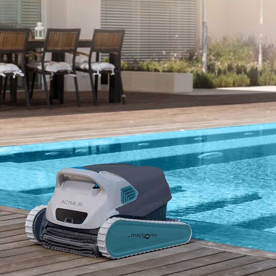 MAYTRONICS ROBOT NETTOYEUR AUTOMATIQUE ACTIVE 20 (MUR,FOND ET LIGNE D'EAU ) -  99996203-USW - Piscines Geyser