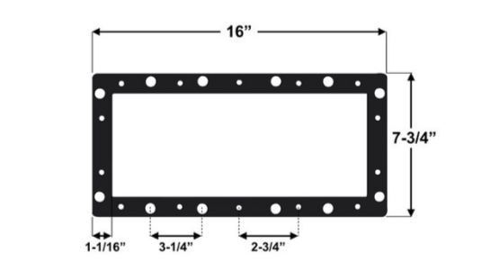 Joint d'étanchéité pour facette d'écumoire grande bouche Jacuzzi (Pqt de 2)- 13123005R2 - Piscines Geyser