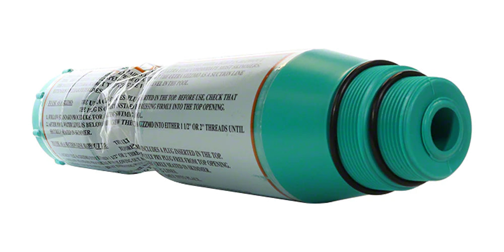 Super Duper Ultra Gizzmo – Bouchon antigel pour écumoire de piscine 1.5" & 2" MPT avec tube de purge intégré