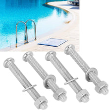 Quincaillerie d'échelle pour marches de remplacement (4 Vis et 4 écrous) - 90610 - Piscines Geyser