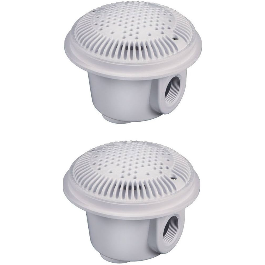 HAYWARD ENSEMBLE DE DRAIN FOND  1,5 po (BLANC) PTQ 2 -  WG1048AVPAK2 - Piscines Geyser