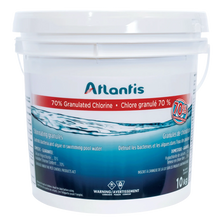 ATLANTIS CHLORE GRANULE  70% 10 KG - Piscines Geyser