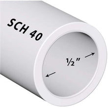 5' White Rigid PVC Pipe – Schedule 40